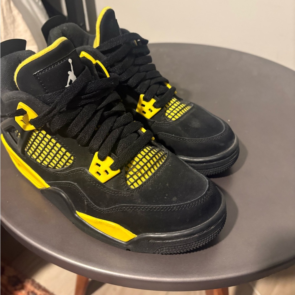 Nike Kids Shoes Black and Yellow